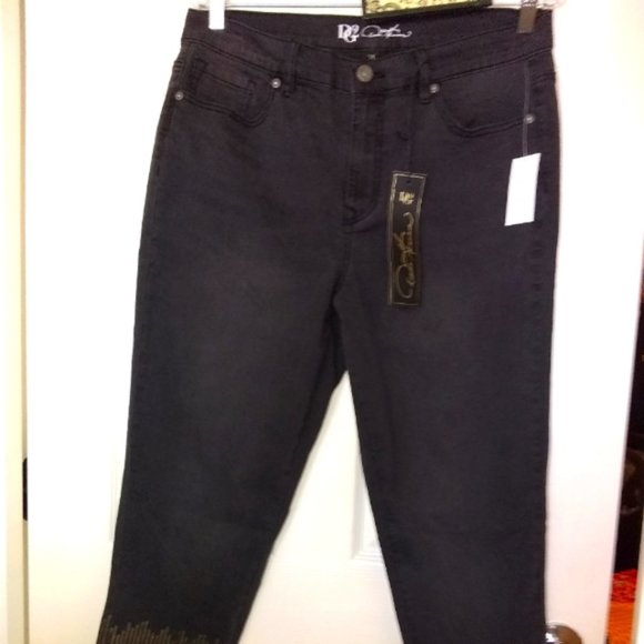 💋 HSN🖤 DG2 DianeGilman BLACK Stretch Sequin Fringe Hem - Picture 2 of 7